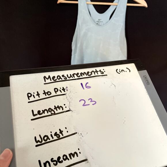 Nike Dri-Fit aqua blue racerback workout tank top women's size small lightweight - Picture 6 of 7